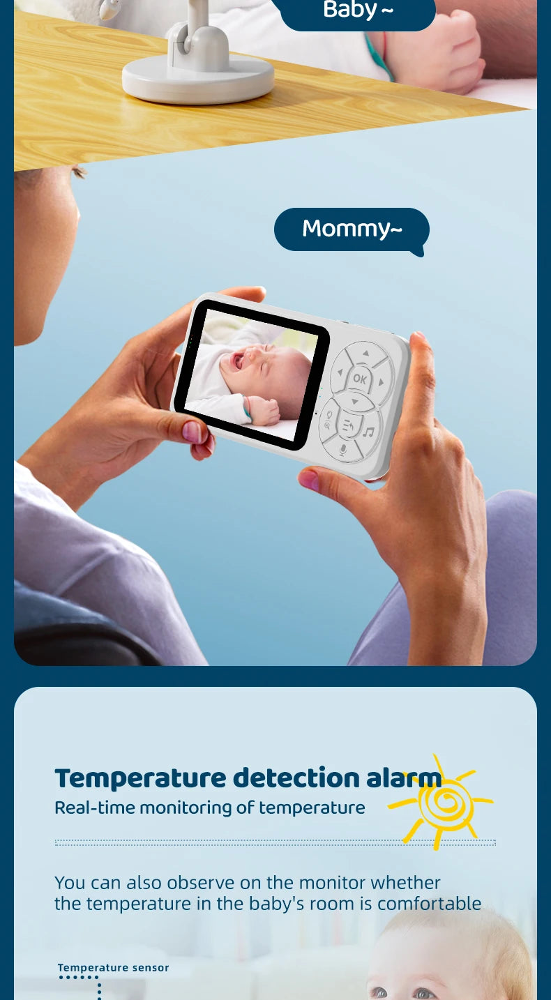 DANMINI™ 3.5" IPS Color Video Baby Monitor (C4L)