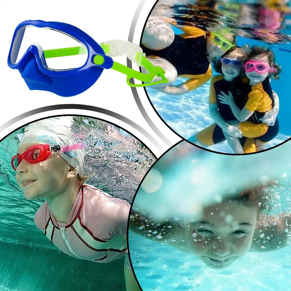 SplashGuard™ Kids Swim Goggles with Nose Cover – Anti-Fog, Leak-Proof, Adjustable & Comfortable for Swimming & Diving