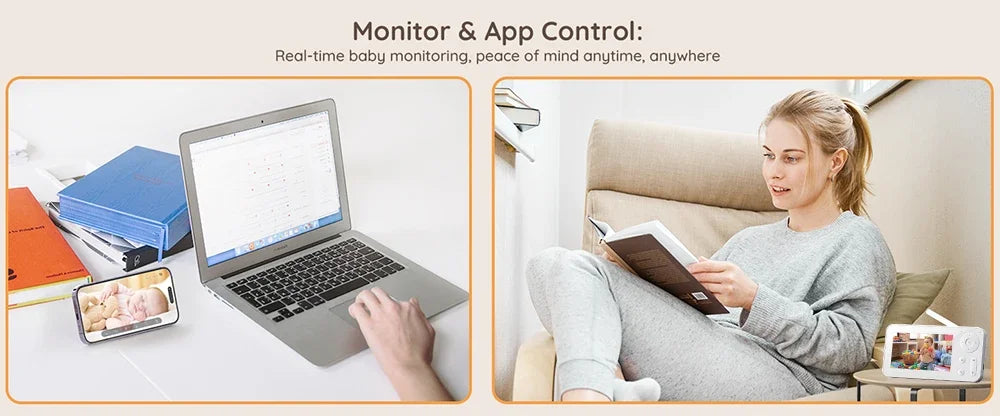 ZySecurity™ 2K 3MP Wireless Video Baby Monitor (ZY-MY06)