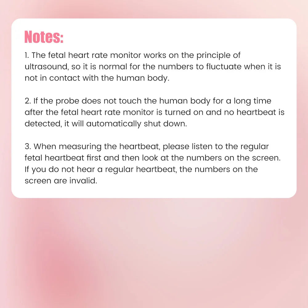 JBMBHC™ T502 3MHz Fetal Doppler
