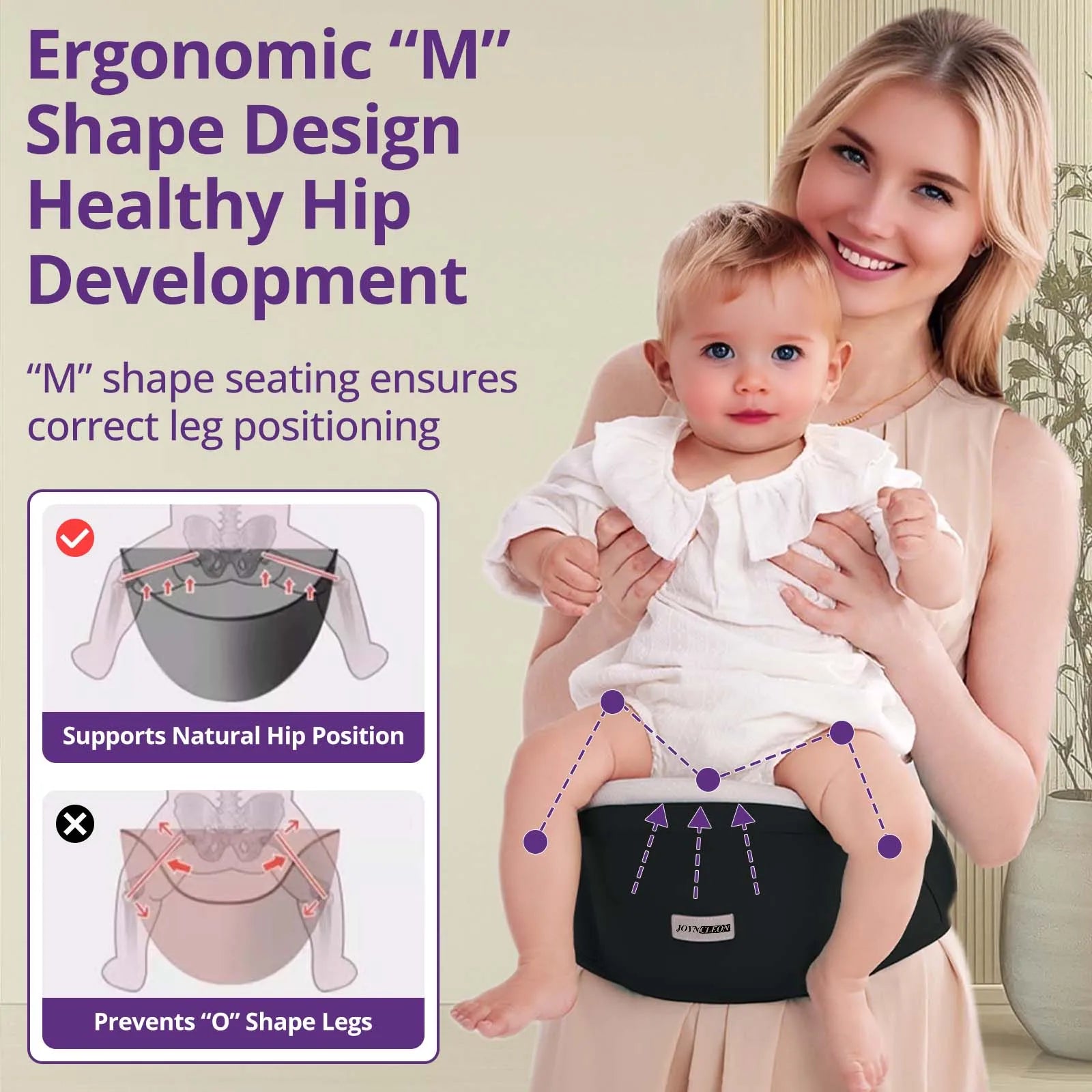 SafeNest™ Toddler Backpack Baby Carrier – Heavy-Duty Comfort