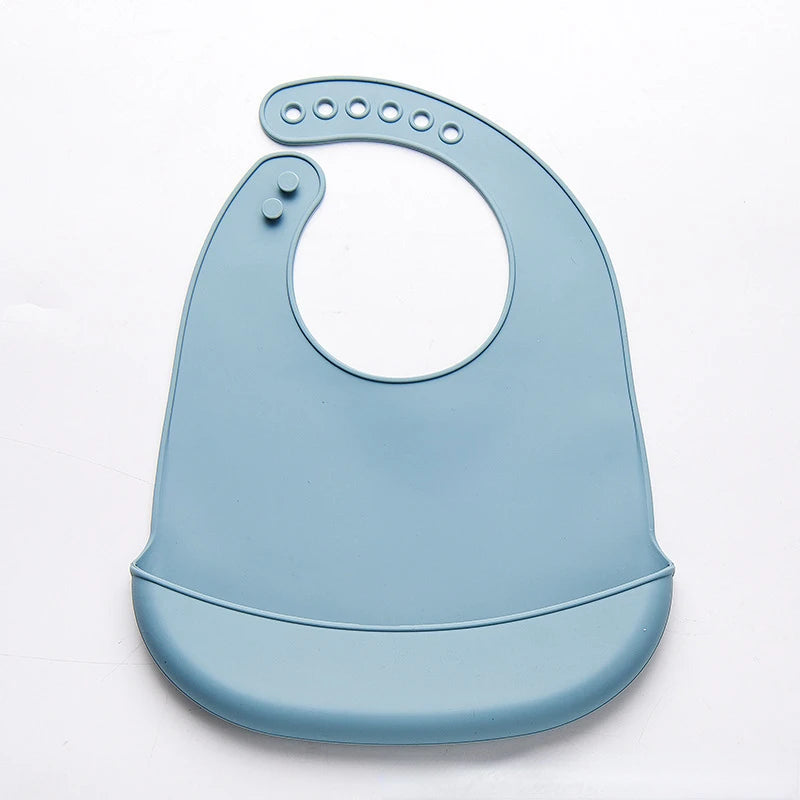 Waterproof Silicone Baby Bib with Pocket