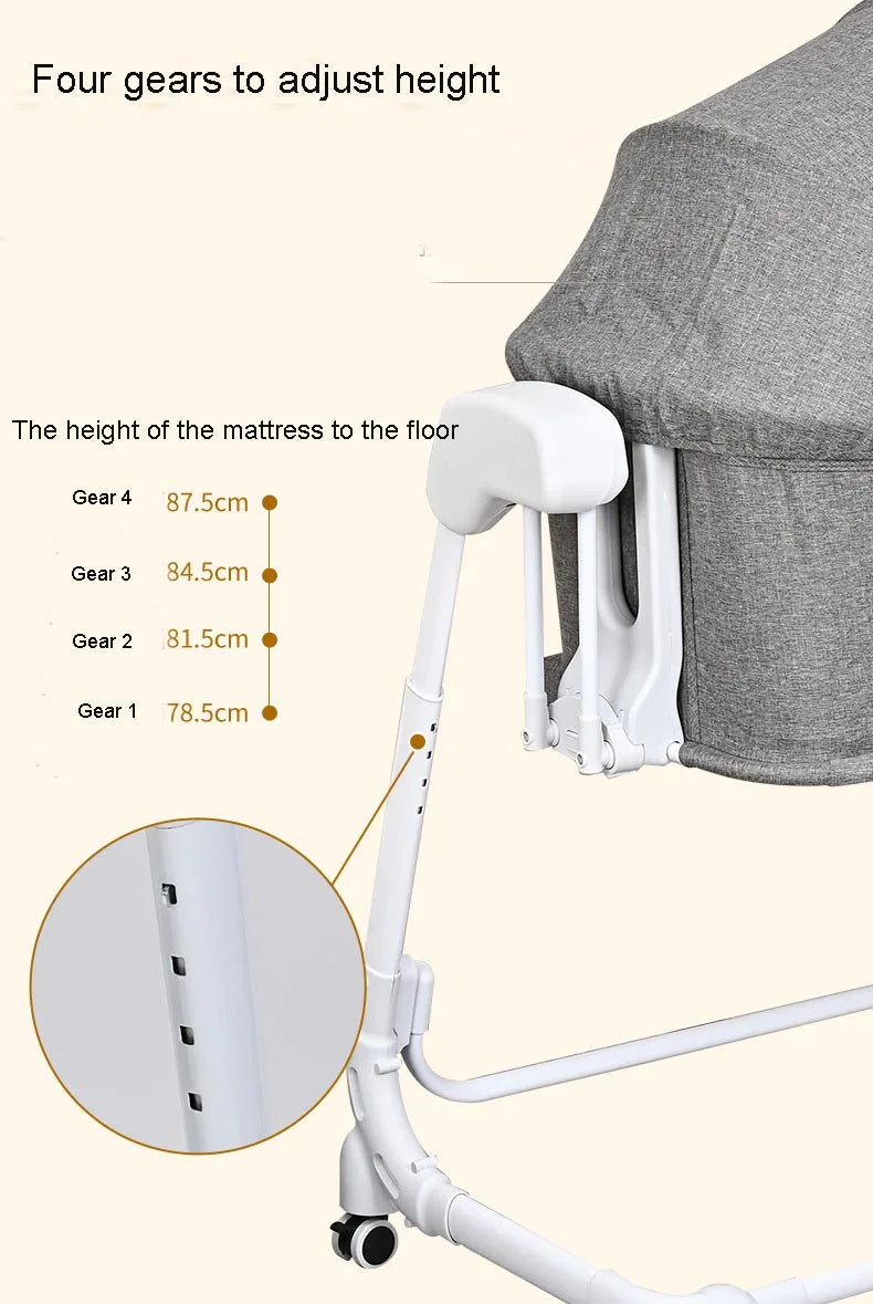 XMSJ™ Electric Rocking Baby Swing Bed