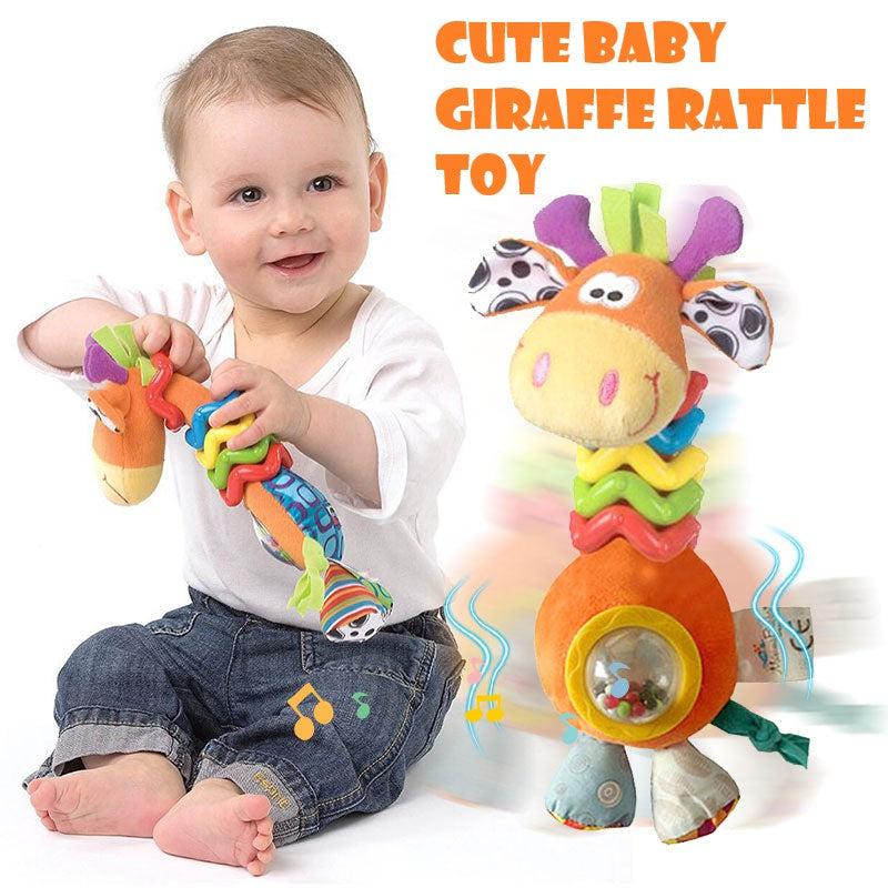 Cute Baby Giraffe Rattle Toy