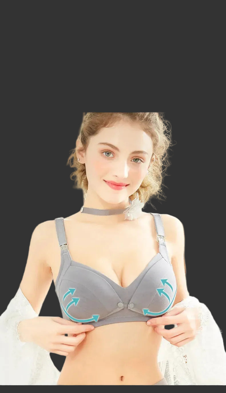 Macroupta Wire-Free Cotton Nursing Bra