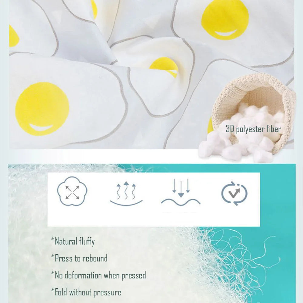 2-Pack U-Shaped Baby Nursing Pillows with Cotton Zipper Covers