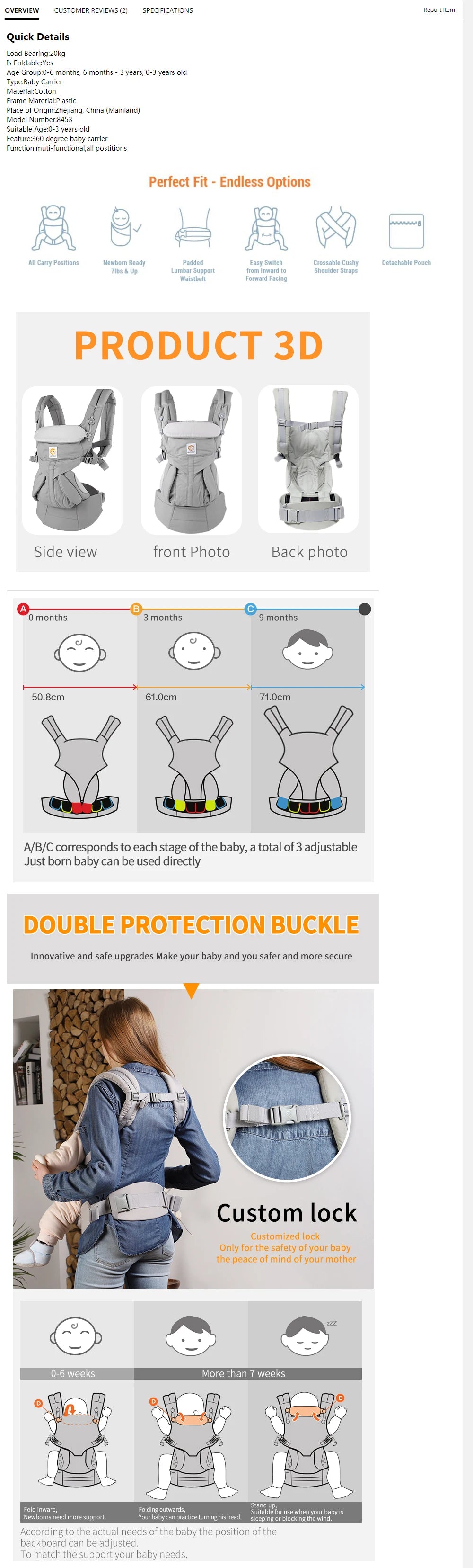 EgoBaby™ Omni Breeze 360 Baby Carrier