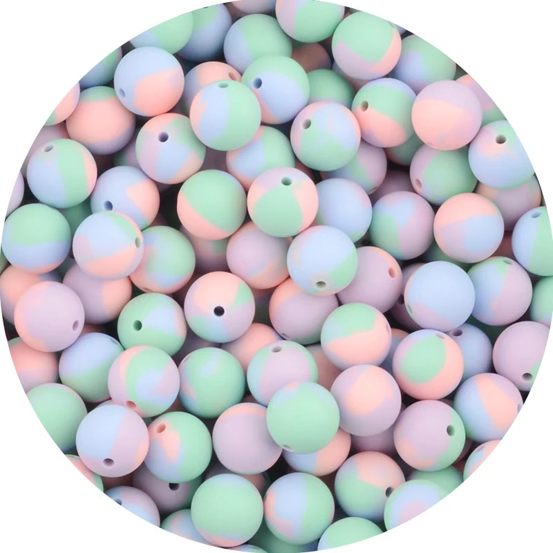 15mm Silicone Teething Beads