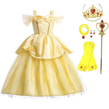 Kids Princess Belle Dress