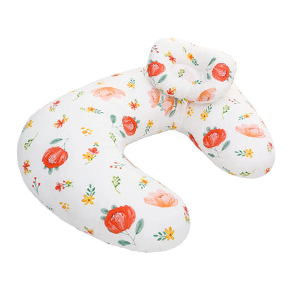 2-Pack U-Shaped Baby Nursing Pillows with Cotton Zipper Covers