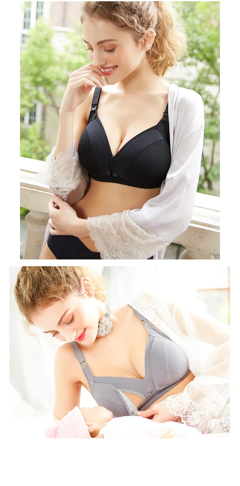 Macroupta Wire-Free Cotton Nursing Bra