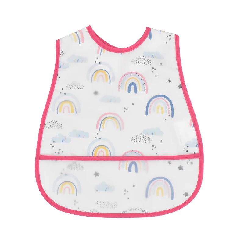 New Cartoon Pattern EVA Waterproof Baby Bib