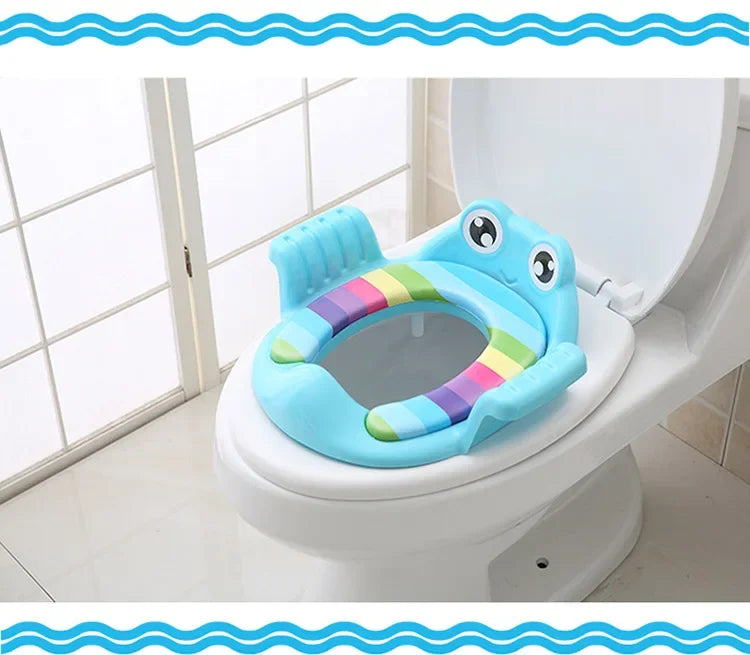 PottySteps™ 2-in-1 Kids Toilet Training Seat with Ladder – Adjustable, Cartoon Design, Comfortable & Safe