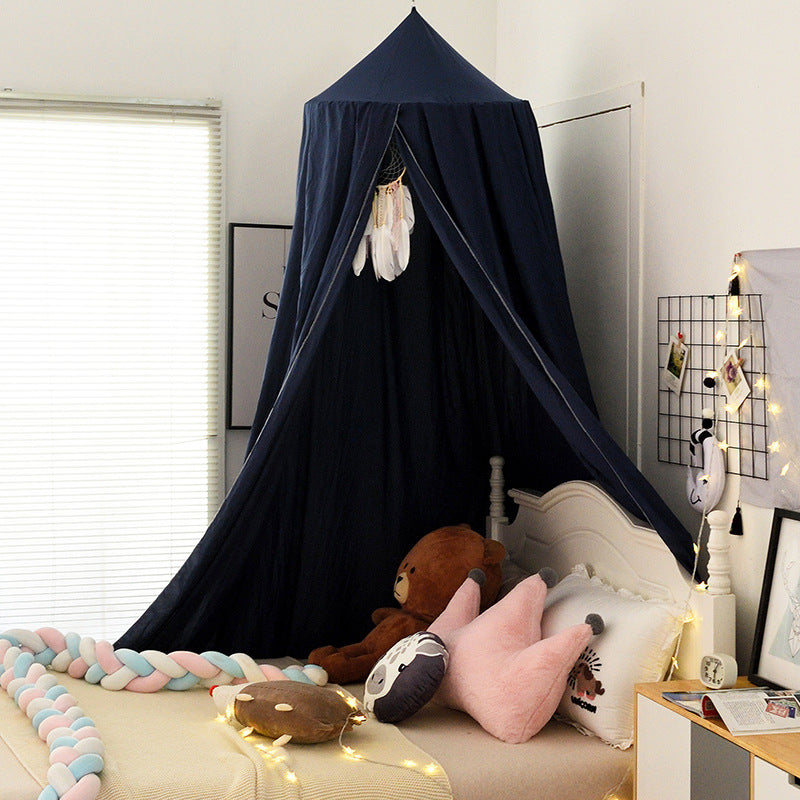 SnuggleNest™ Kids Dome Bed Curtain – Mosquito Net Tent Canopy | Soft, Safe & Seasonless Maternity & Baby Wear | Unisex | All-Season Comfort