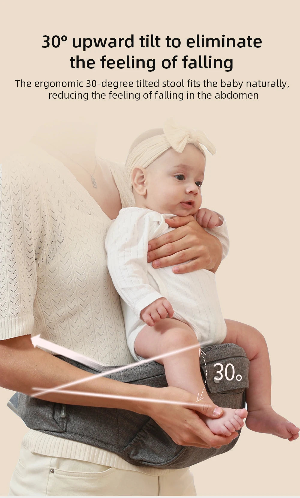 6-in-1 Ergonomic Baby Carrier Hip Seat – Comfort Carry