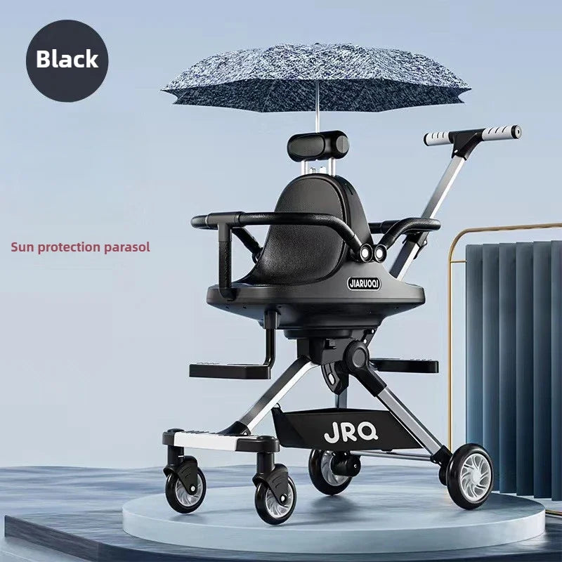 AuraPicks™ TwinGlide Pro Double Stroller