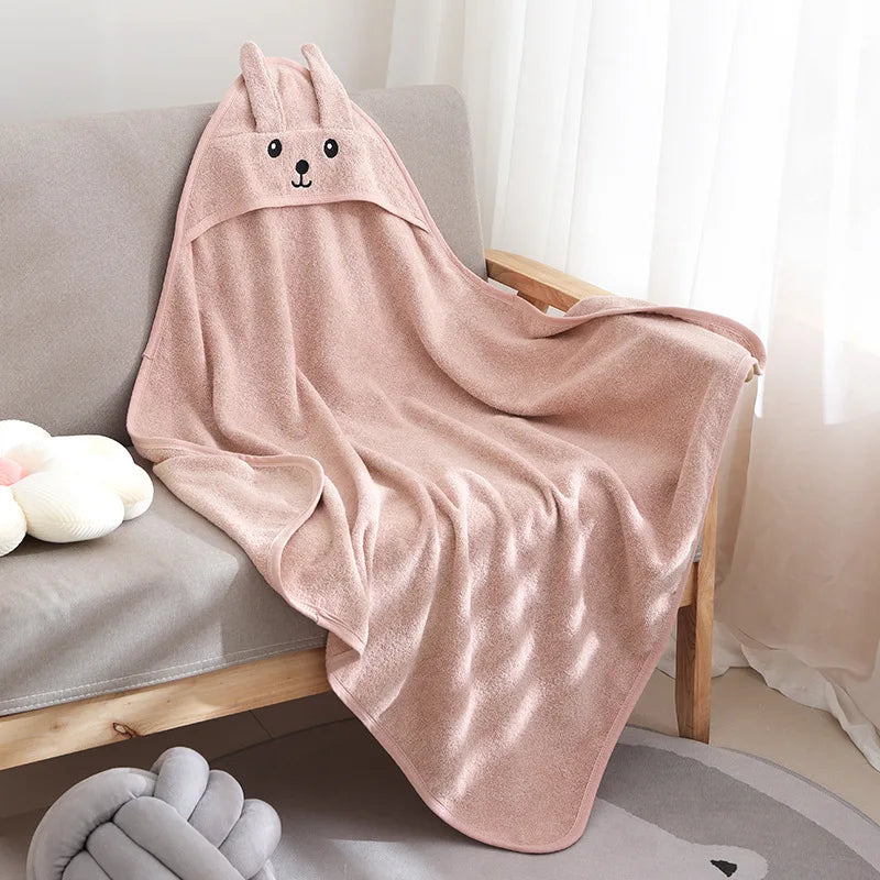 SnuggleBoo™ Cartoon Hooded Baby Towel