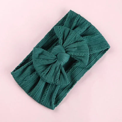 LittleCrown™ Baby Headband – Soft Cotton Blend Stretchy Bow for Newborns