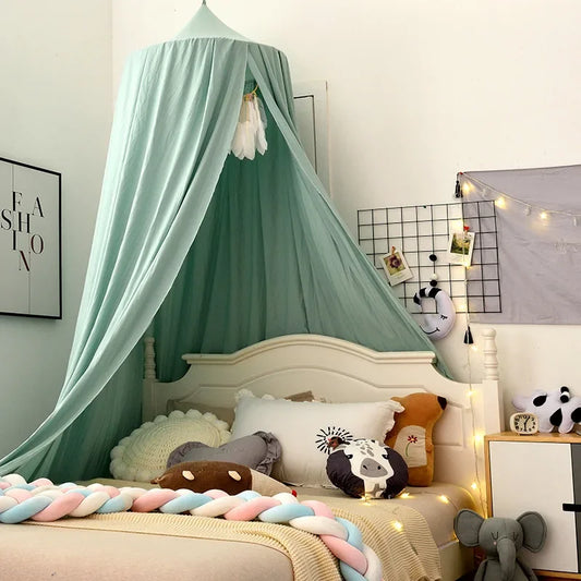 SnuggleNest™ Kids Dome Bed Curtain – Mosquito Net Tent Canopy | Soft, Safe & Seasonless Maternity & Baby Wear | Unisex | All-Season Comfort