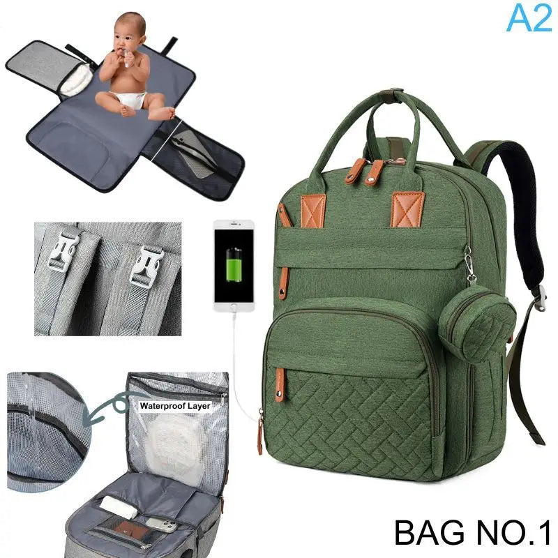 Multifunction Diaper Bag Backpack