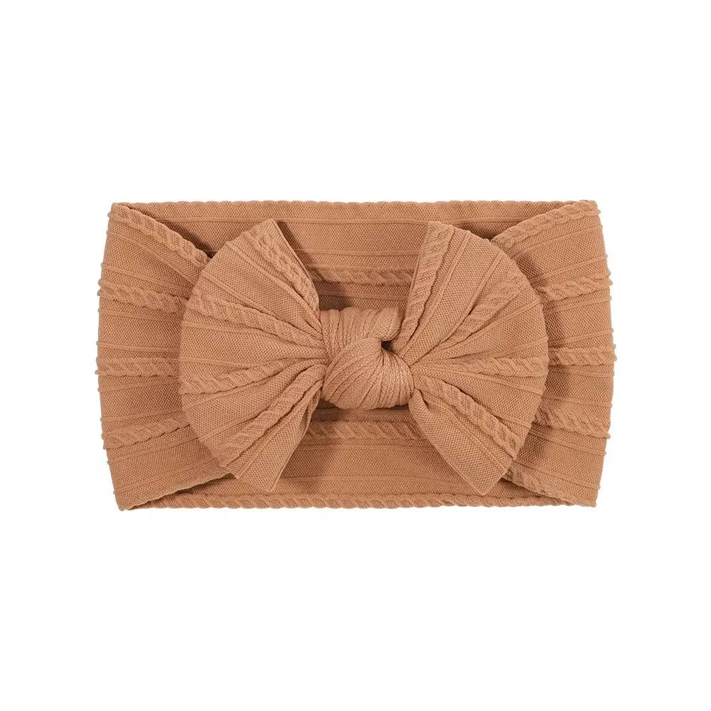 LittleCrown™ Baby Headband – Soft Cotton Blend Stretchy Bow for Newborns