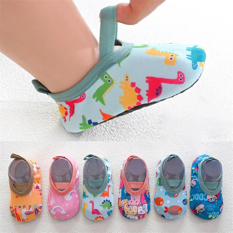 Baby First Walkers – Soft Anti-Slip Floral Shoes