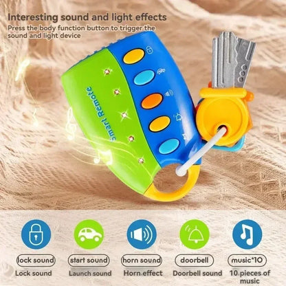 Kid's Musical Key Toy with Lights & Sound