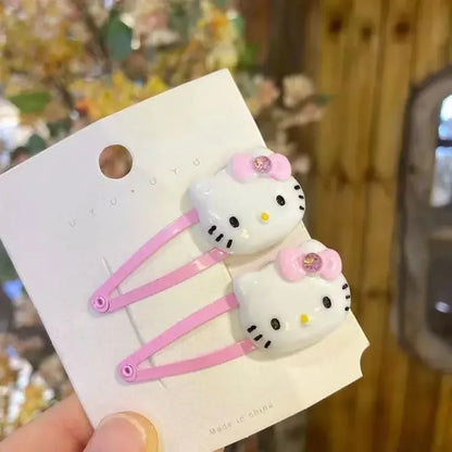 Kawaii Sanrio Hello Kitty Hair Clips Set