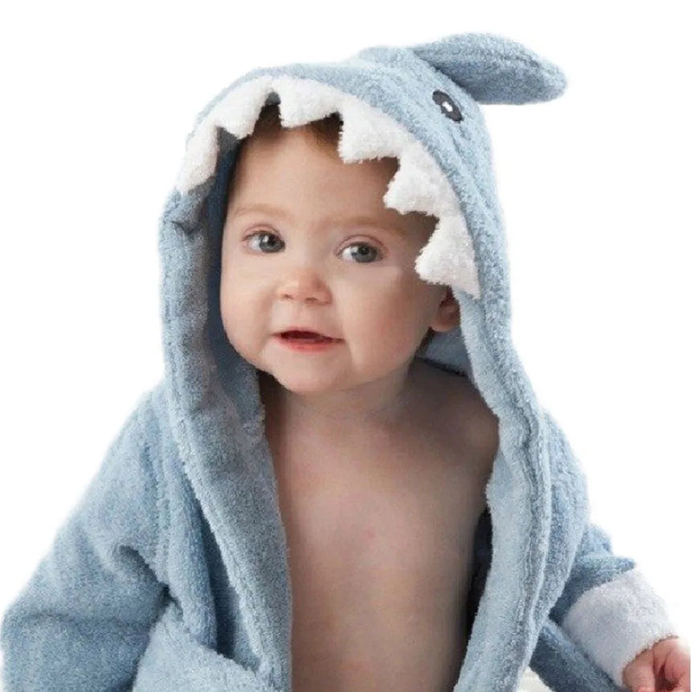 Baby & Toddler Hooded Bathrobe – Soft Terry Towel