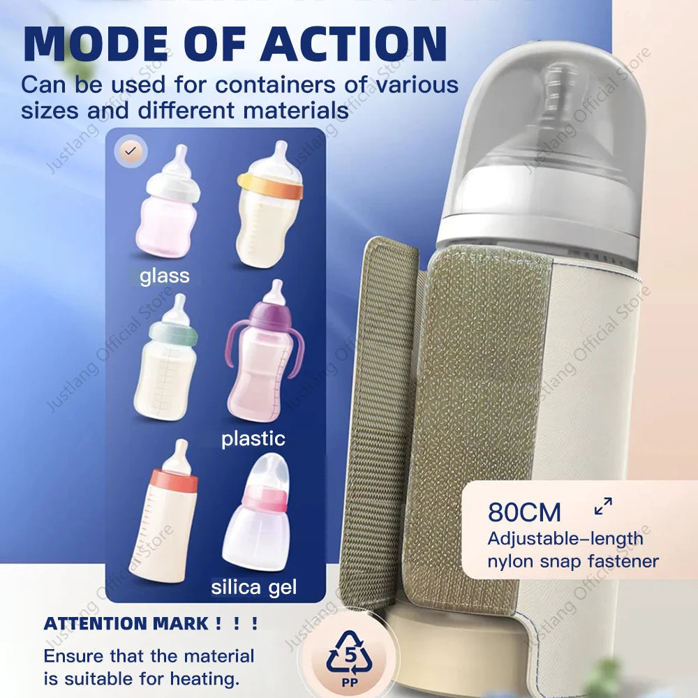 MilkMate™ 10000mAh Baby Bottle Warmer – Multifunctional USB Rechargeable Milk & Food