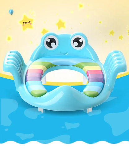 PottySteps™ 2-in-1 Kids Toilet Training Seat with Ladder – Adjustable, Cartoon Design, Comfortable & Safe