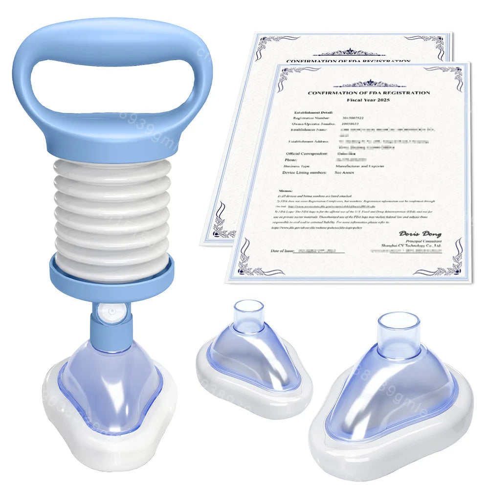 AirSave™ Choking Rescue Device – Portable First Aid Suction Tool for Emergency Training