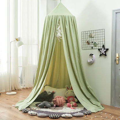 SnuggleNest™ Kids Dome Bed Curtain – Mosquito Net Tent Canopy | Soft, Safe & Seasonless Maternity & Baby Wear | Unisex | All-Season Comfort