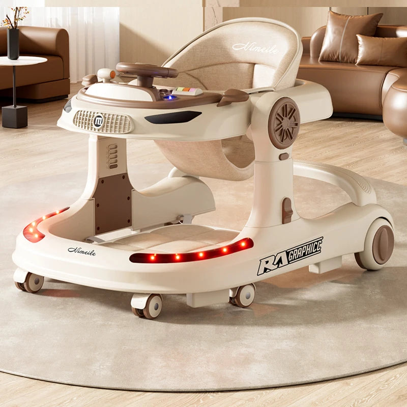 H068™ Foldable 5-Wheel Baby Walker – Safe & Stable Walking Aid for Infants