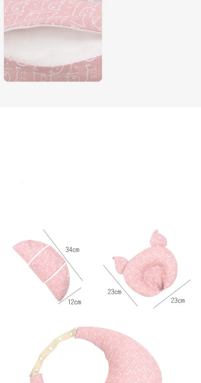 Multifunctional Baby Nursing Pillow with Strap – Soft Newborn Feeding Pillow