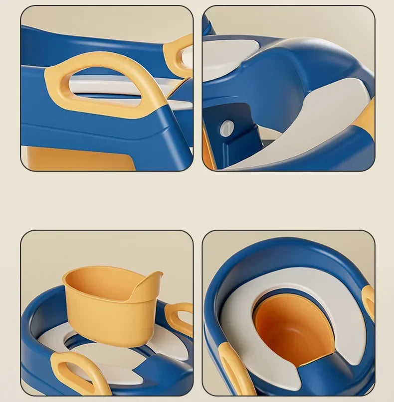 EasyPot™ Folding Baby Potty Training Seat with Step Stool Ladder – Portable Travel Toilet