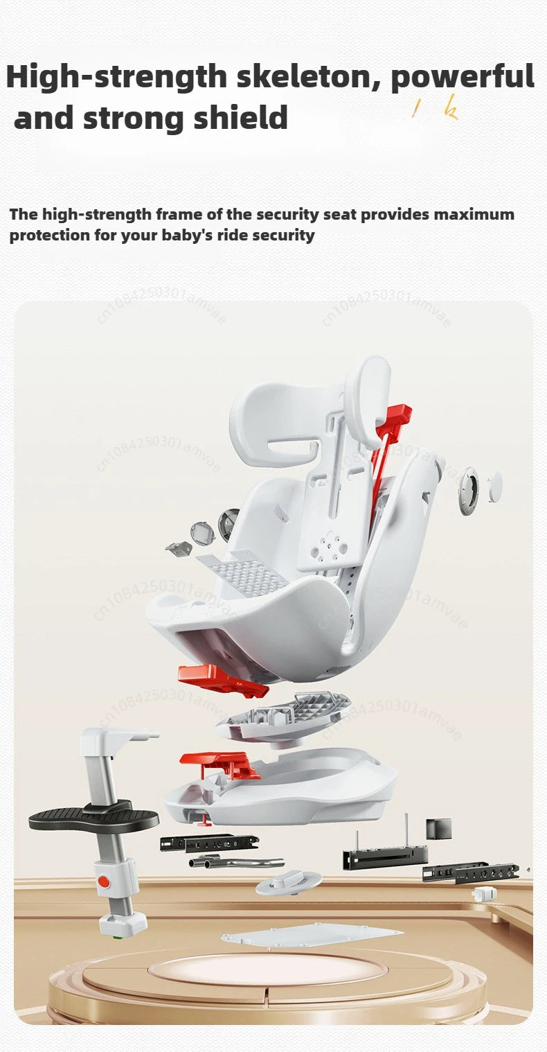 TM™ ISOFIX Child Safety Car Seat – 360° Rotatable Travel Seat for Newborn to 12 Years