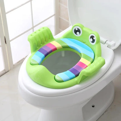 PottySteps™ 2-in-1 Kids Toilet Training Seat with Ladder – Adjustable, Cartoon Design, Comfortable & Safe