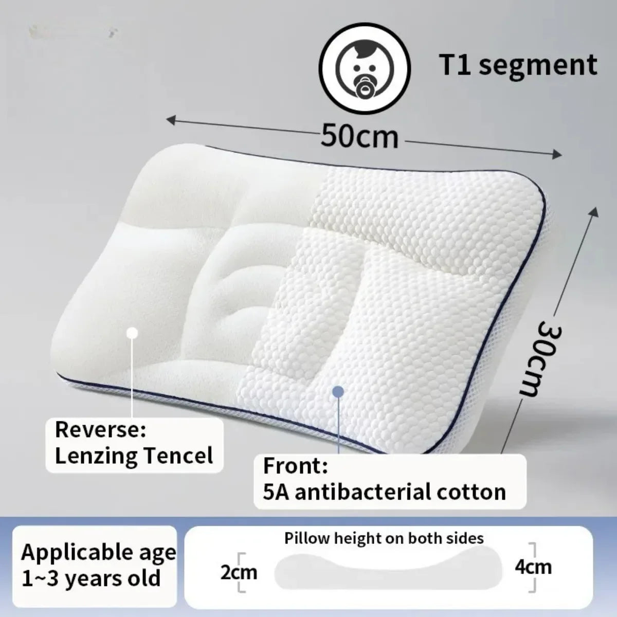 AIBEDILA Kids Neck Pillow – Soft, Breathable & Ergonomic Support for Growing Children