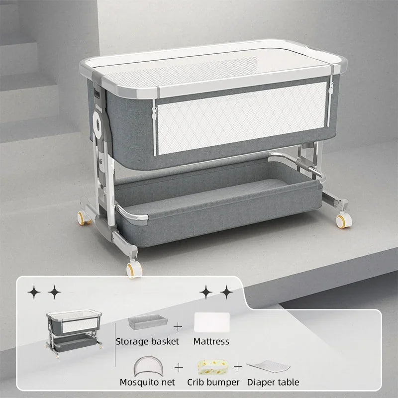 Portable Foldable Baby Crib Bassinet