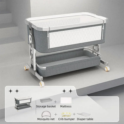 Portable Foldable Baby Crib Bassinet