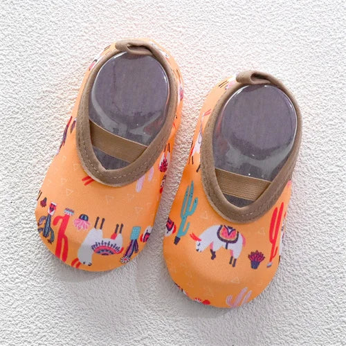 Baby First Walkers – Soft Anti-Slip Floral Shoes