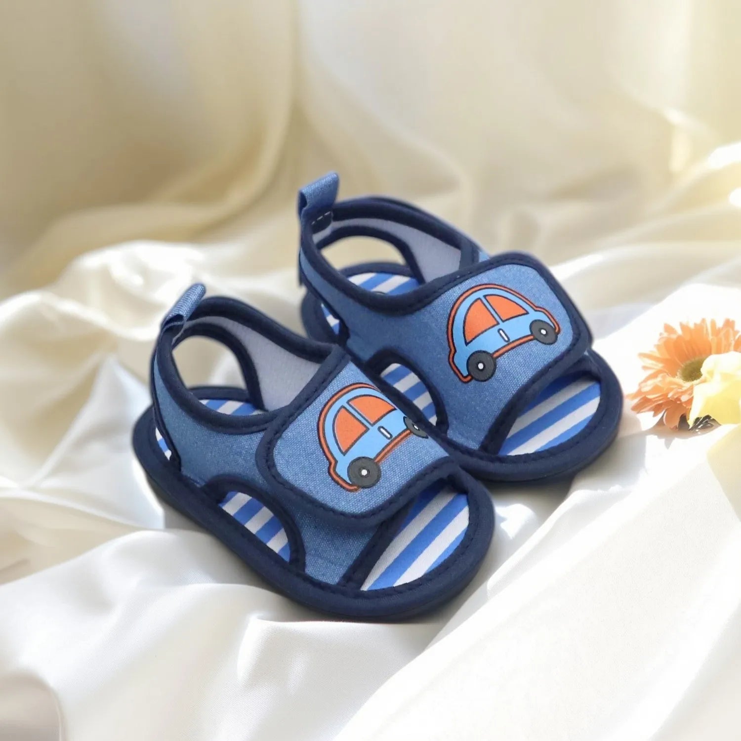 Baby First Walkers – Soft Cartoon Anti-Slip Hook & Loop