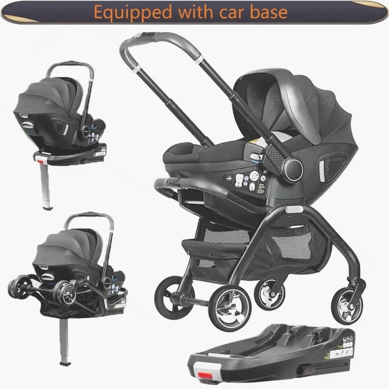 AuraPicks™ 4-in-1 Baby Stroller & Car Seat Combo