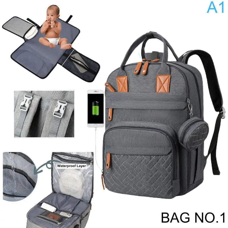 Multifunction Diaper Bag Backpack