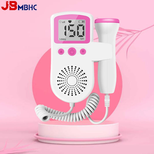 JBMBHC™ T502 3MHz Fetal Doppler – Portable Baby Heartbeat Monitor (Standard, Upgraded, Bluetooth)