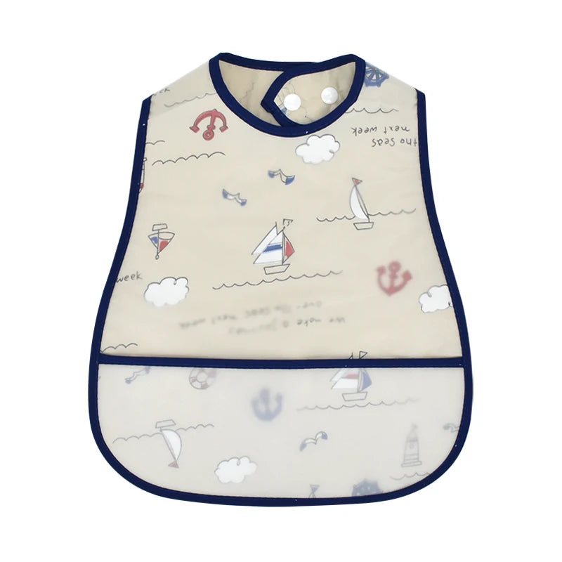 New Cartoon Pattern EVA Waterproof Baby Bib