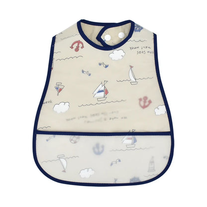 New Cartoon Pattern EVA Waterproof Baby Bib