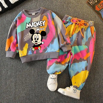 Minnie Mouse Full Print Sweatshirt & Pants Set