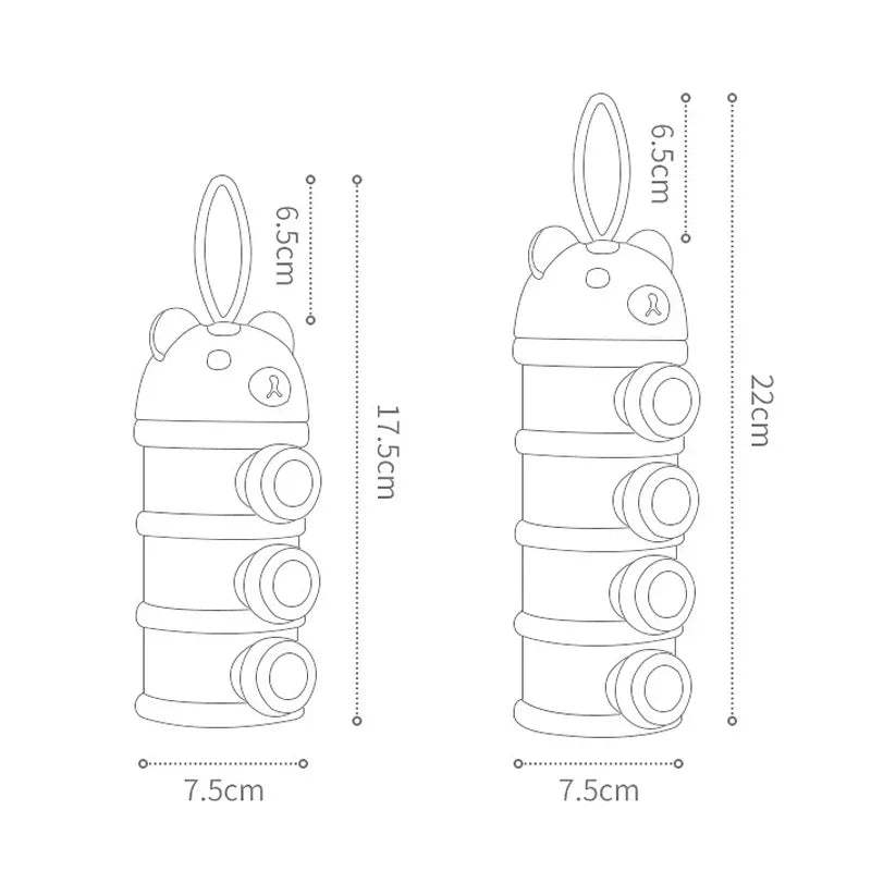 AuraPicks™ Baby Formula Milk Storage Box